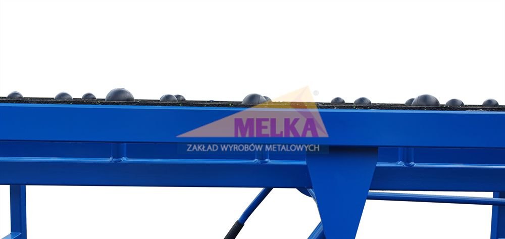 Stół montażowy z wysuwanymi kulami gumowymi
