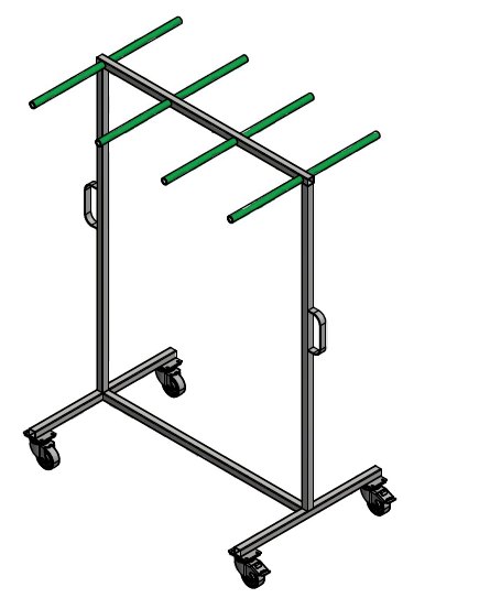 Wózek do transportu ramek dystansowych